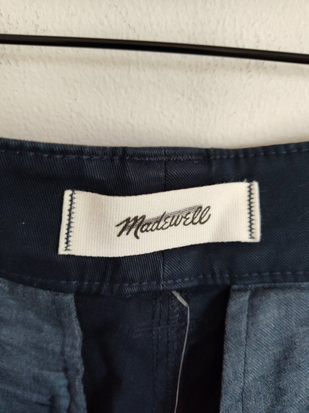 Madewell Navy Barrel-Leg Chino Pant - Picture 7 of 7